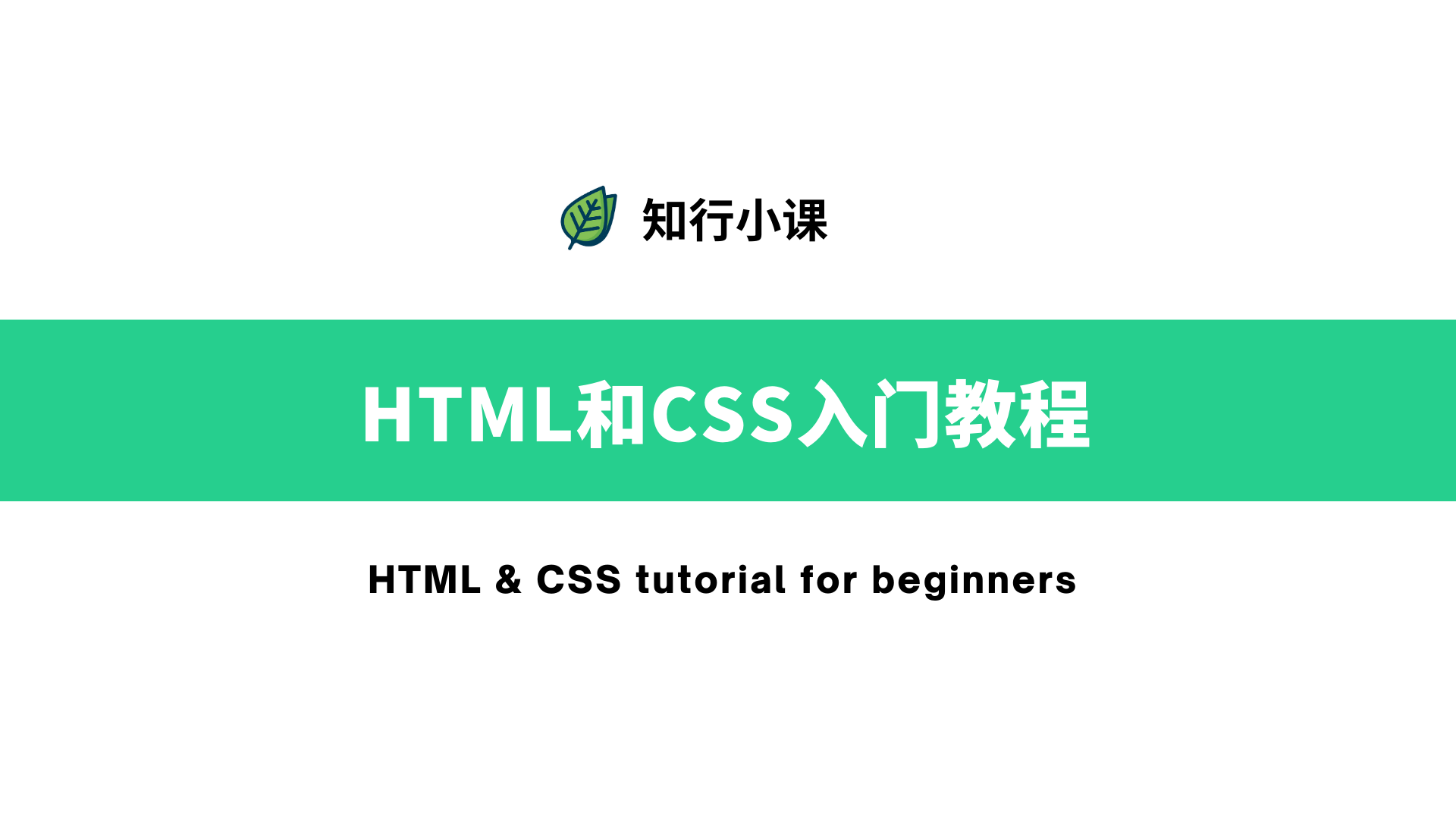 HTML和CSS入门教程